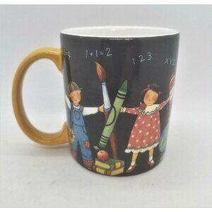 Teachers Coffee Cup Hand in Hand Langs Mugs by Susan Winget Artwork Kids Crayons